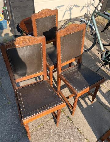 ZES STUKS! Antieke eetkamerstoelen voor een kleine prijs. beschikbaar voor biedingen