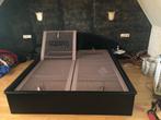 Bed Auping 160 cm bij 200 cm, Ophalen, Zwart, Tweepersoons, 200 cm