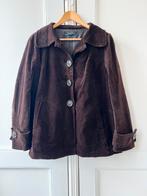 Zara jas A-lijn rib donkerbruin, maat L, Ophalen of Verzenden, Zo goed als nieuw, Maat 38/40 (M), Bruin