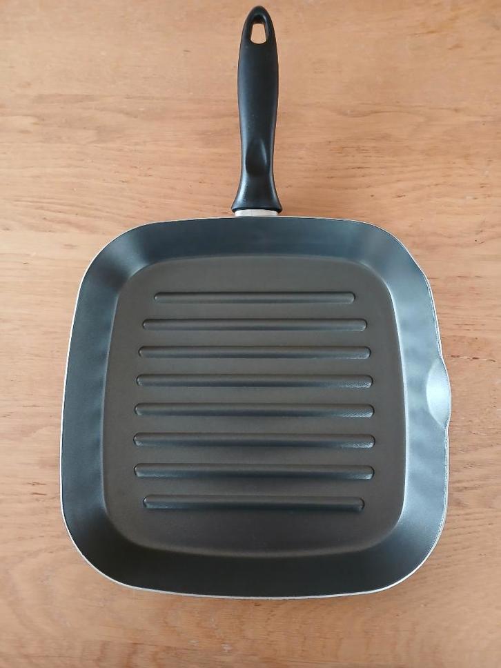 Grilpan AH. Zo goed als nieuw, Huis en Inrichting, Keuken | Potten en Pannen, Zo goed als nieuw, Koekenpan of Braadpan, Aluminium