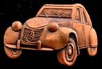 Citroën 2 CV pin in bronskleur, Verzamelen, Speldjes, Pins en Buttons, Verzenden, Nieuw, Transport, Speldje of Pin