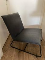 Grijze Stoelen met Metalen Frame, 2 stuks., Huis en Inrichting, Stoelen, Ophalen, Gebruikt, Twee, Metaal