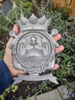 Plaquette Sit Mare Securum Mijnendienst Koninklijke Marine, Ophalen of Verzenden, Marine, Nederland, Embleem of Badge