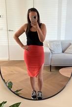 Koraal oranje rood | Zomer rokje | Mexx | Maat 36 |Met split, Ophalen of Verzenden, Zo goed als nieuw, Maat 36 (S), Boven de knie