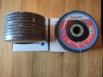 Würth Lamellenschijven  l125 mm Korrel 80 en 40  beschikbaar voor biedingen