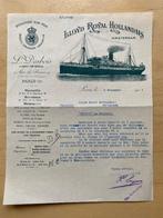scheepvaart , Koninklijke Hollandsche Lloyd , fraaie brief, Verzamelen, Ophalen of Verzenden, Gebruikt, Motorboot, Kaart, Foto of Prent