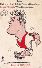 Ajax Amsterdam RINUS MICHELS Dik Bruynesteyn 1956, Verzamelen, Verzenden, Gebruikt, Ajax, Poster, Plaatje of Sticker