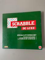 SCRABBLE DE LUXE met draaiplateau zgan!!, Ophalen of Verzenden, Zo goed als nieuw