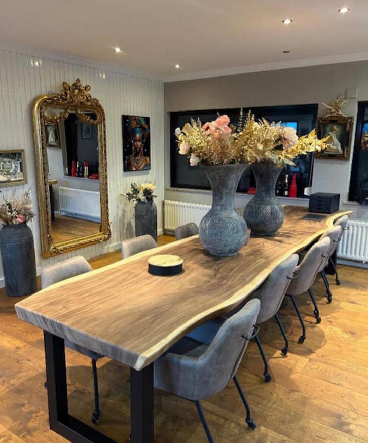 XXXL SUAR BOOMSTAMTAFEL MAAR LIEFST 400CM LANG, Huis en Inrichting, Tafels | Eettafels, Nieuw, 200 cm of meer, Vijf personen of meer