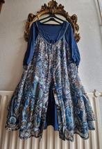 X-Two blauw tinten swierig wijd doorknoop mesh jurk tuniek, Kleding | Dames, Grote Maten, X-Two, Blauw, Blouse of Tuniek, Ophalen of Verzenden