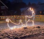 Kerstverlichting Rendier met Arreslee, Ophalen of Verzenden, Zo goed als nieuw
