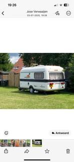 Vintage BIOD - caravan - incl. voortent en mover, Schokbreker, Tot en met 2, Treinzit, Dwarsbed