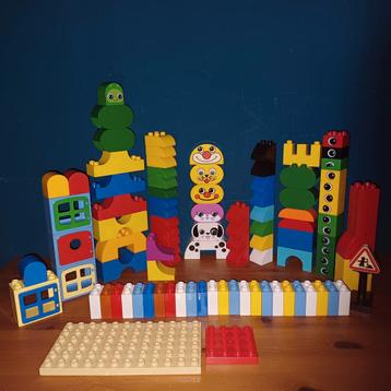 Duplo lego blokken div vorm en kleur 108stuks Gebruikt beschikbaar voor biedingen
