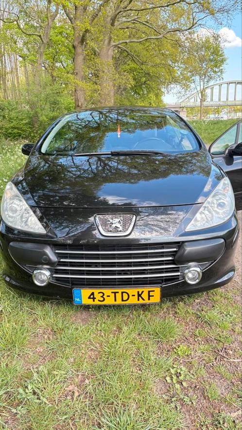 Peugeot 307 2.0 16V CC 2006 Zwart, Auto's, Peugeot, Particulier, Benzine, D, Cabriolet, Handgeschakeld, Origineel Nederlands, Zwart