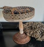 Plateauschaal old look, Ophalen of Verzenden, Zo goed als nieuw, Rond, Hout