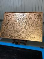 Houten mandala 60x100cm, Huis en Inrichting, Ophalen of Verzenden, Zo goed als nieuw, Rechthoekig