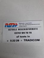 sticker NOB actuele wegen info...(Z145-112), Verzamelen, Stickers, Ophalen of Verzenden, Zo goed als nieuw