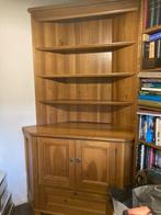 Mooie Engelse kersen houten hoekkast, Huis en Inrichting, Kasten | Vitrinekasten, Gebruikt, 100 tot 150 cm, 25 tot 50 cm, Overige houtsoorten