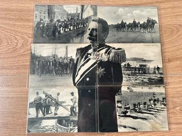 Wo1: mobilisatie 6 kaarten nederlands leger puzzelkaart beschikbaar voor biedingen