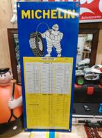 Michelin banden tabel, Verzamelen, Ophalen of Verzenden, Zo goed als nieuw, Reclamebord
