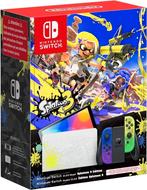 Als Nieuw Splatoon Edition Nintendo Switch Oled 64gb, Spelcomputers en Games, Spelcomputers | Nintendo Switch, Met 2 controllers