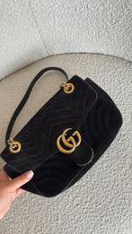 Gucci marmont, Sieraden, Tassen en Uiterlijk, Tassen | Damestassen, Ophalen of Verzenden, Gebruikt, Zwart, Schoudertasje