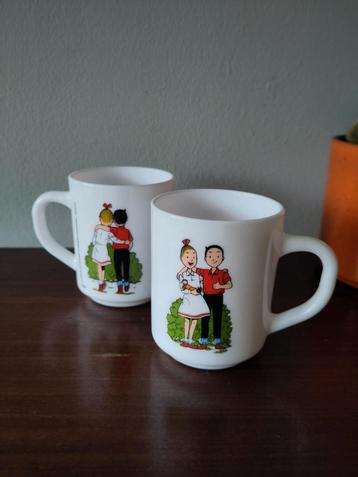 Suske en Wiske Arcopal Mokken Set van 2 beschikbaar voor biedingen