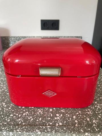 Rode Wesco broodtrommel (Wesco Single Grandy Brooddoos) beschikbaar voor biedingen