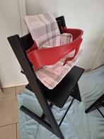 Stokke meegroeistoel zwart, Ophalen, Zo goed als nieuw, Meegroeistoel, Stoelverkleiner