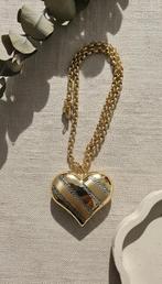 18k/750 Gouden Ketting met Grote Hart Hanger(Bicolor) 30.9gr, Sieraden, Tassen en Uiterlijk, Kettinghangers, Ophalen of Verzenden