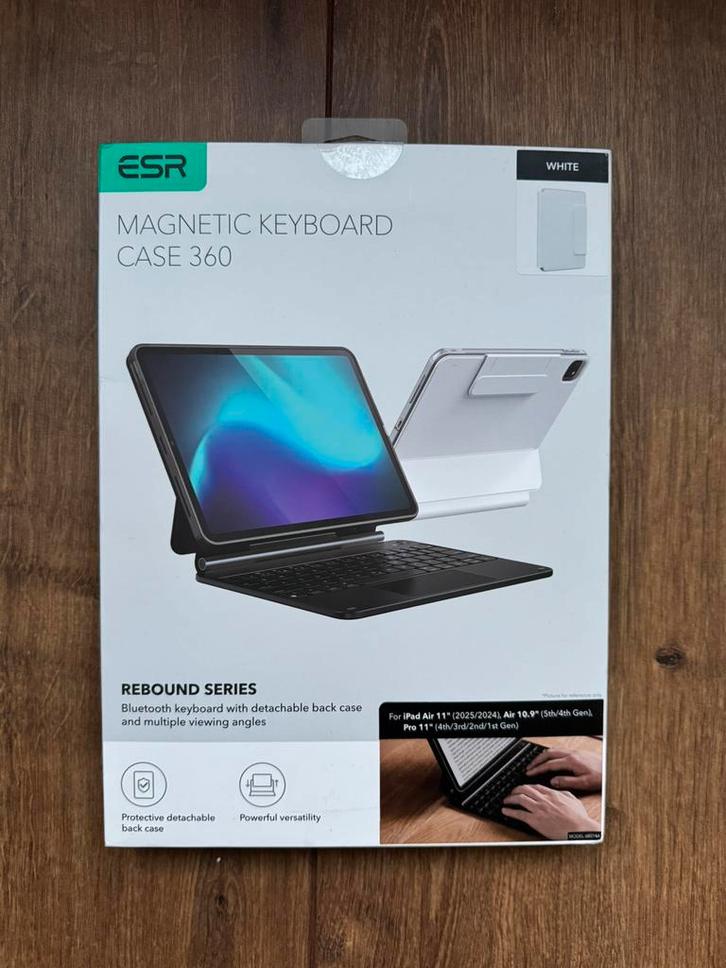 IPad Air 11” (2025) Magnetic Keyboard Case (US layout), ESR, Computers en Software, Tablet-hoezen, Nieuw, Bescherming voor- en achterkant