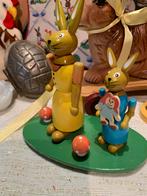 #pasen Oude Houten Paashazen uit het Ertsgebergte, T, Ophalen of Verzenden, Zo goed als nieuw, N