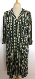 Leuke groentinten print jurk van King Louie! XL, Kleding | Dames, Jurken, Verzenden, Maat 46/48 (XL) of groter, Gedragen, Onder de knie
