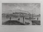 87 / IJsselmonde Gravure uit 1860 van Terwen, Antiek en Kunst, Kunst | Etsen en Gravures, Ophalen of Verzenden