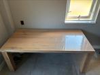 Te koop: echte eiken eettafel (robuust), Huis en Inrichting, Tafels | Eettafels, Ophalen, 200 cm of meer, 50 tot 100 cm, Zo goed als nieuw