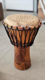 Djembe trommel H 44 cm, B 28 cm., Ophalen, Zo goed als nieuw, Trommel