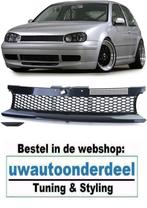Embleemloze Honingraat Sport Grill Zwart Geschikt Voor VW Go
