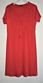 Nieuw: Bodyflirt jurkje rood viscose korte mouwen mt 44-46, Maat 42/44 (L), Nieuw, Ophalen of Verzenden, Knielengte