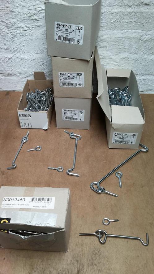 Windhaken 100 140 200mm houtdraad en rvs M5, Doe-het-zelf en Verbouw, Deuren en Horren, Nieuw, Minder dan 200 cm, 80 tot 100 cm