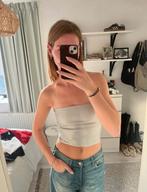 Zara zilveren tube top topje, Kleding | Dames, Ophalen of Verzenden, Zo goed als nieuw, Maat 38/40 (M), Zonder mouw