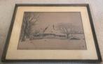 Herman Heuff - Ets of gravure boerderij 1924 / Anton Pieck, Antiek en Kunst, Kunst | Etsen en Gravures, Ophalen of Verzenden