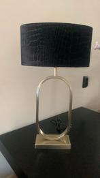 Mooie gouden light and living lamp met croco kap, Huis en Inrichting, Lampen | Tafellampen, Minder dan 50 cm, Ophalen of Verzenden