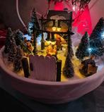 Leuk verlicht kersttafereel kerstsfeer kerst, Ophalen of Verzenden, Gebruikt