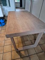Beige tafel in goede staat - 100cm, Huis en Inrichting, Tafels | Eettafels, Ophalen, Gebruikt, 100 tot 150 cm, Tot twee personen