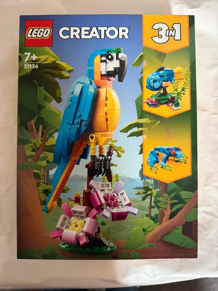 Lego Creator 31136 Exotische Papegaai Nieuw in doos, Kinderen en Baby's, Speelgoed | Duplo en Lego, Nieuw, Lego, Complete set