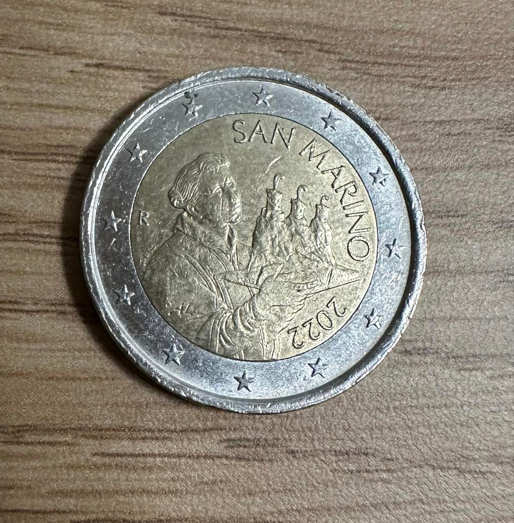 2 Euro San Marino, Verzenden, San Marino, 2 euro, Losse munt