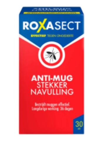 Roxasect Anti-Mug Stekker Navulling 30ml Nieuw!! beschikbaar voor biedingen