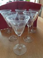 Vintage: 6 Mooi gegraveerde likeur/borrel glaasjes ZGAN, Ophalen of Verzenden