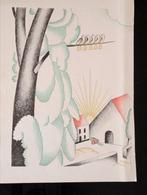Raoul Hynckes Lithografisch vignet 1934, Antiek en Kunst, Kunst | Litho's en Zeefdrukken, Ophalen of Verzenden