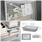 6 IKEA PLATSA draadmanden met rails, Huis en Inrichting, Kasten | Kledingkasten, Ophalen, Minder dan 50 cm, Zo goed als nieuw